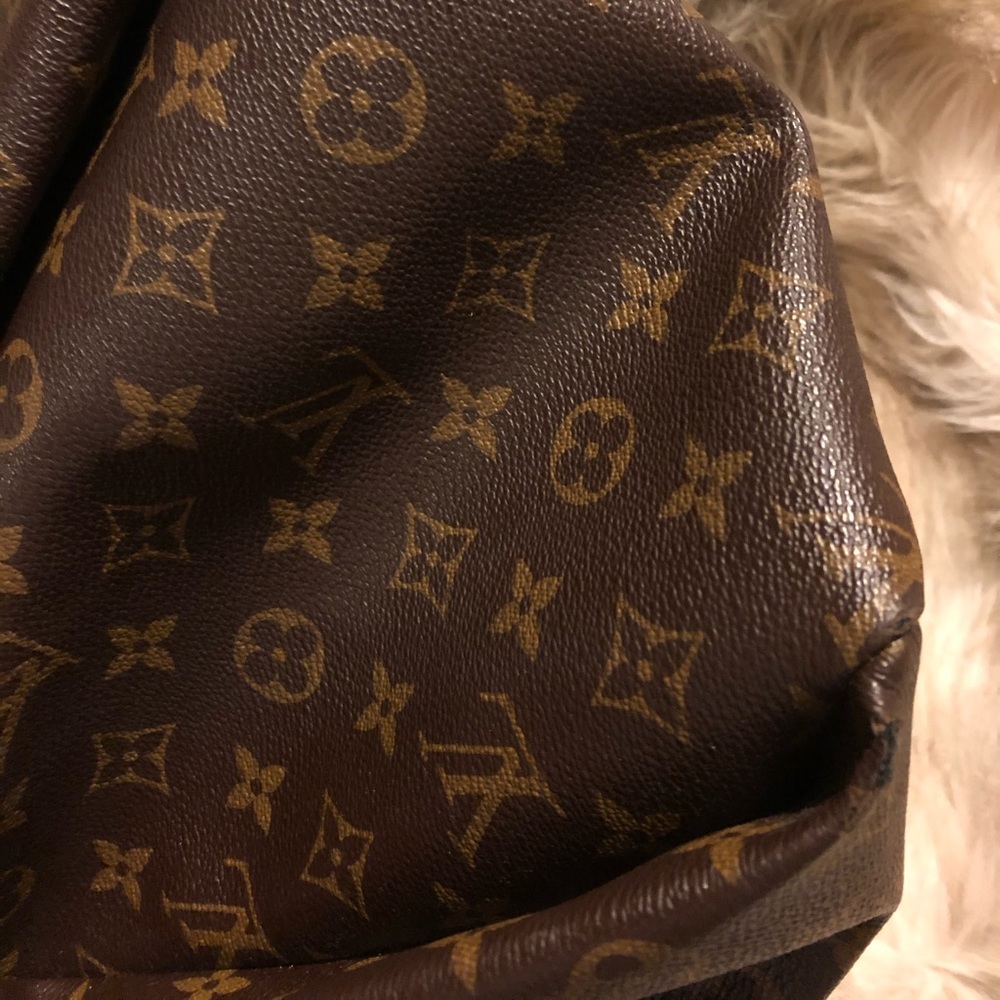 Louis Vuitton Monogram Canvas Slouch Hobo in Brown and Tan - Picture 4 of 7